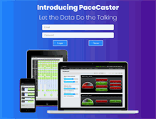 Tablet Screenshot of pacecaster.com